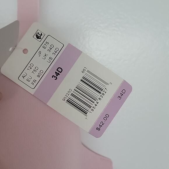 NWT b.tempt'd Future Foundation Wire Free Balconette Bra, Parfait Pink, 34D - Picture 5 of 7